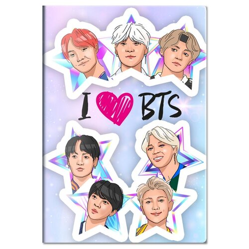 Обложка для паспорта. I love BTS