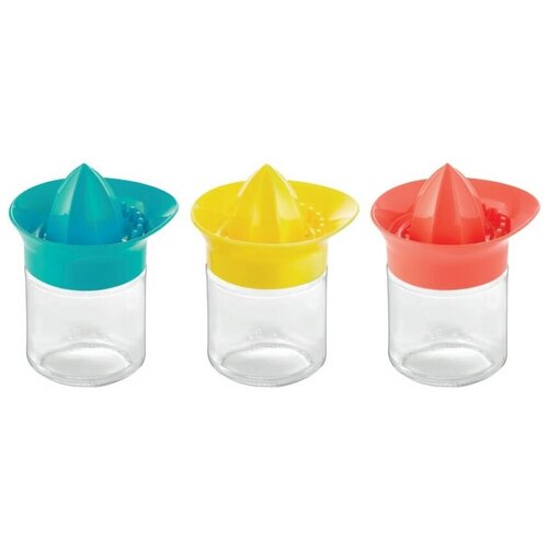 Соковыжималка ручная для апельсинов и лимонов с контейнером из стекла 210 мл и крышкой 19100₽