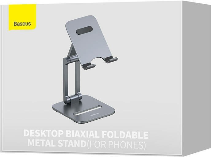 Держатель настольный Baseus LUSZ000013, Desktop Biaxial Foldable Metal Stand (For Phone)