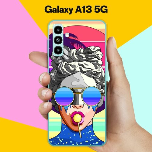 Силиконовый чехол на Samsung Galaxy A13 5G Очки / для Самсунг Галакси А13 5Джи