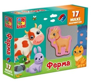 Vladi Toys Развивающий набор магнитов «Ферма»