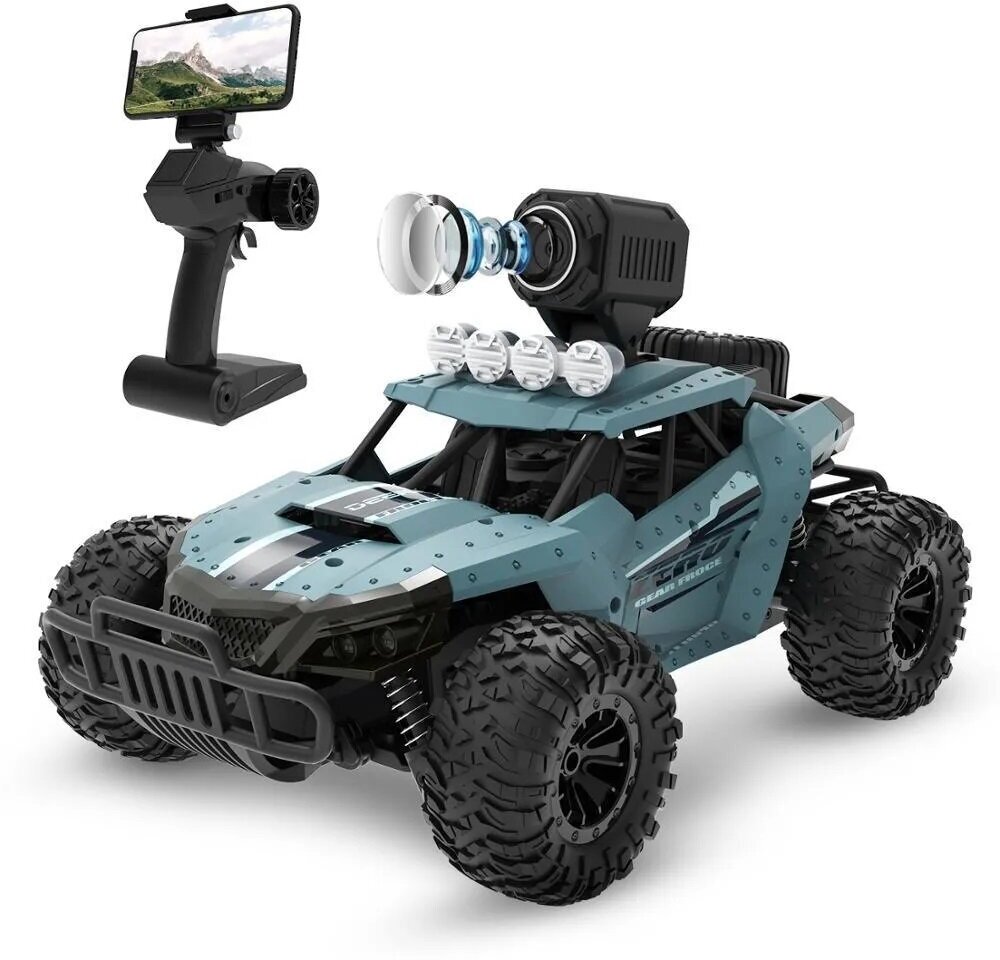 Радиоуправляемая машинка внедорожник Mike Store RMHS-1: FPV/HD 720p/WiFi/1:16/2WD.