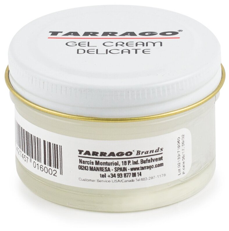 Крем-гель для тонких и деликатных кож Gel Cream TARRAGO, банка стекло, 50 мл.