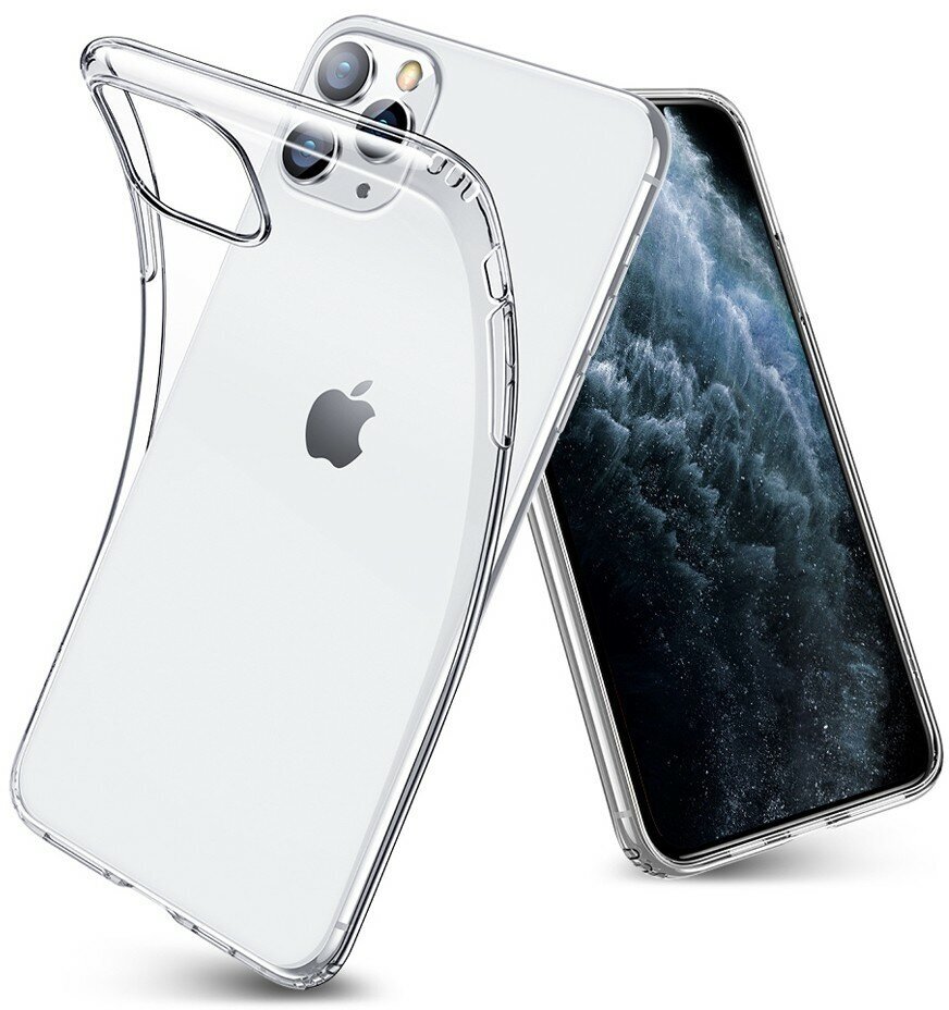 Силиконовый чехол накладка прозрачный для iPhone 11 Pro Max