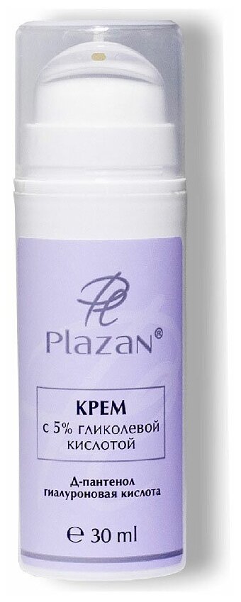 Plazan Крем для лица с 5% гликолевой кислотой, 30 мл