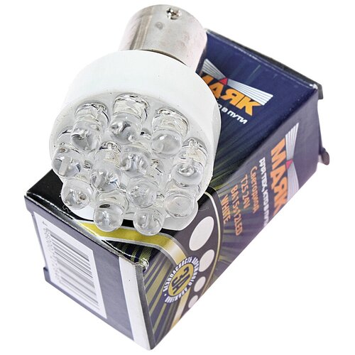 фото Лампа автомобильная светодиодная маяк 24t25w12led r10w 24v 10w 1 шт.