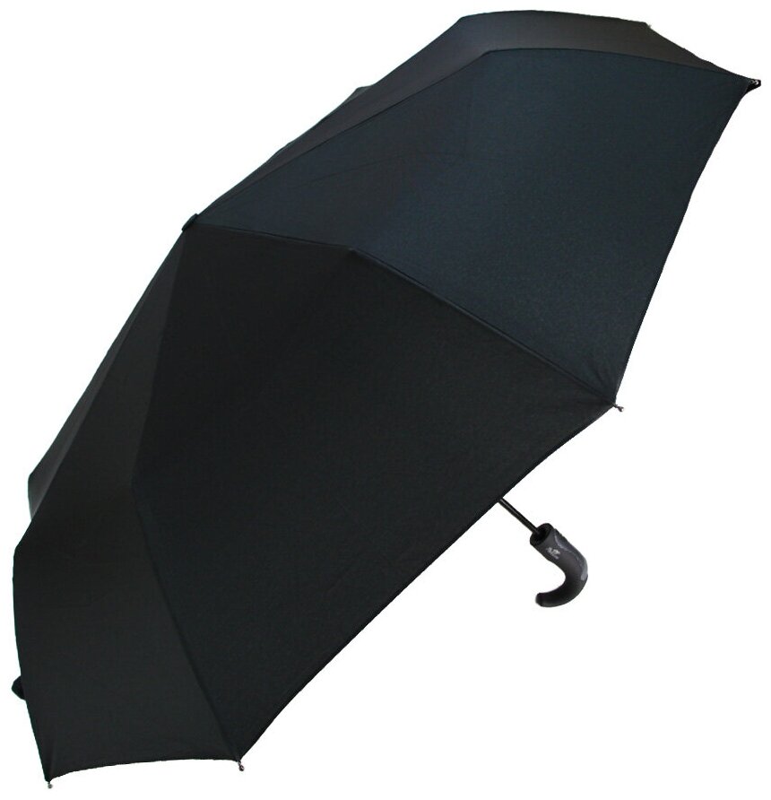 Мужской складной зонт Popular Umbrella автомат 1637/Черный