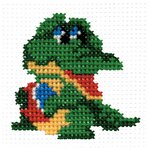 РС-студия Набор для вышивания Крокодил 8 x 7 см (580) - изображение