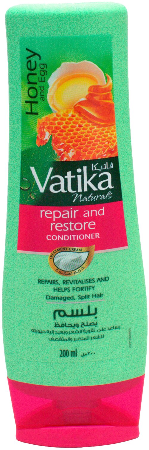 Vatika кондиционер Naturals Honey & Egg Исцеление и восстановление, 200 мл