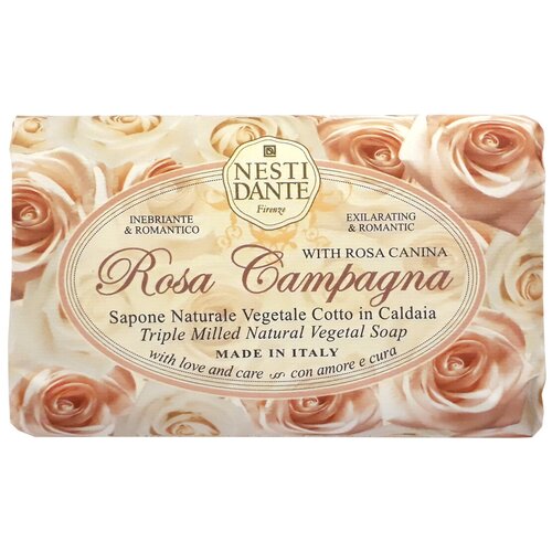 Nesti Dante Мыло кусковое Le Rose Rosa Campagna, 150 г nesti dante мыло кусковое le rose rosa principessa 150 г