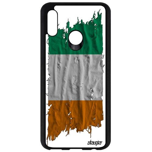 фото Чехол на honor 10 lite, "флаг кот-д'ивуар на ткани" государственный utaupia