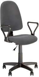 Кресло офисное престиж RU (GTP, PL56 крестовина пластик, С-38) сер.