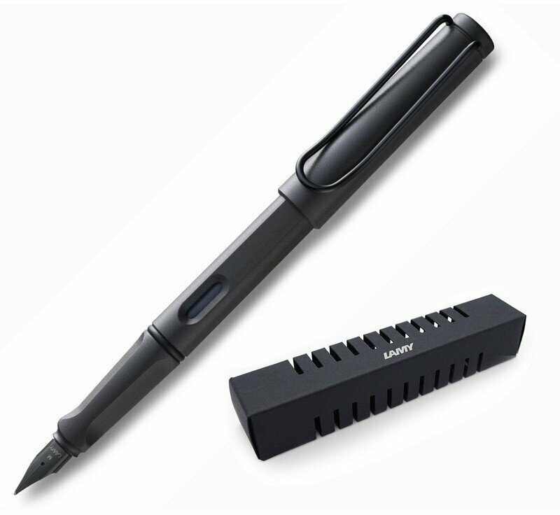 Ручка перьевая Lamy 017 Safari Умбра цвет чернил синий цвет корпуса темно-коричневый артикул производителя 4000202, 881305