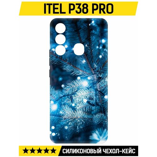 Чехол-накладка Krutoff Soft Case Гирлянда для ITEL P38 Pro черный чехол накладка krutoff soft case аватар малышка для itel p38 pro черный