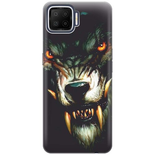 фото Cиликоновый чехол на oppo a73 / оппо а73 с принтом "злой оборотень" gosso