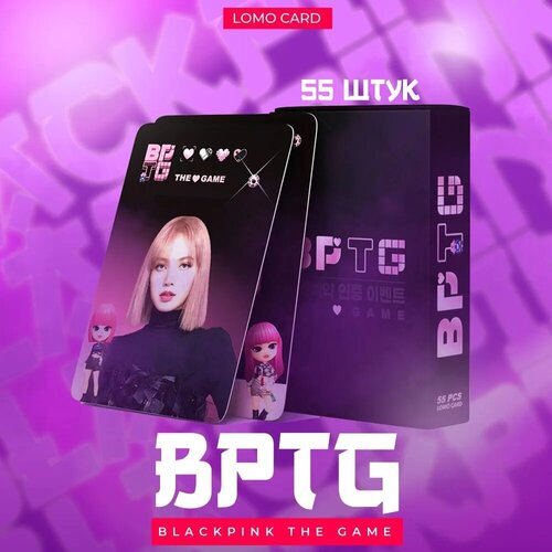 Карточки BLACKPINK THE GAME / Ломо карточки BPTG 55 шт. фото ломо карты kpop фотокарта для фанатов ломо карточек девочки g i dle