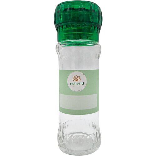 Мельница для специй Ashanti стеклянная зеленая, 80 г