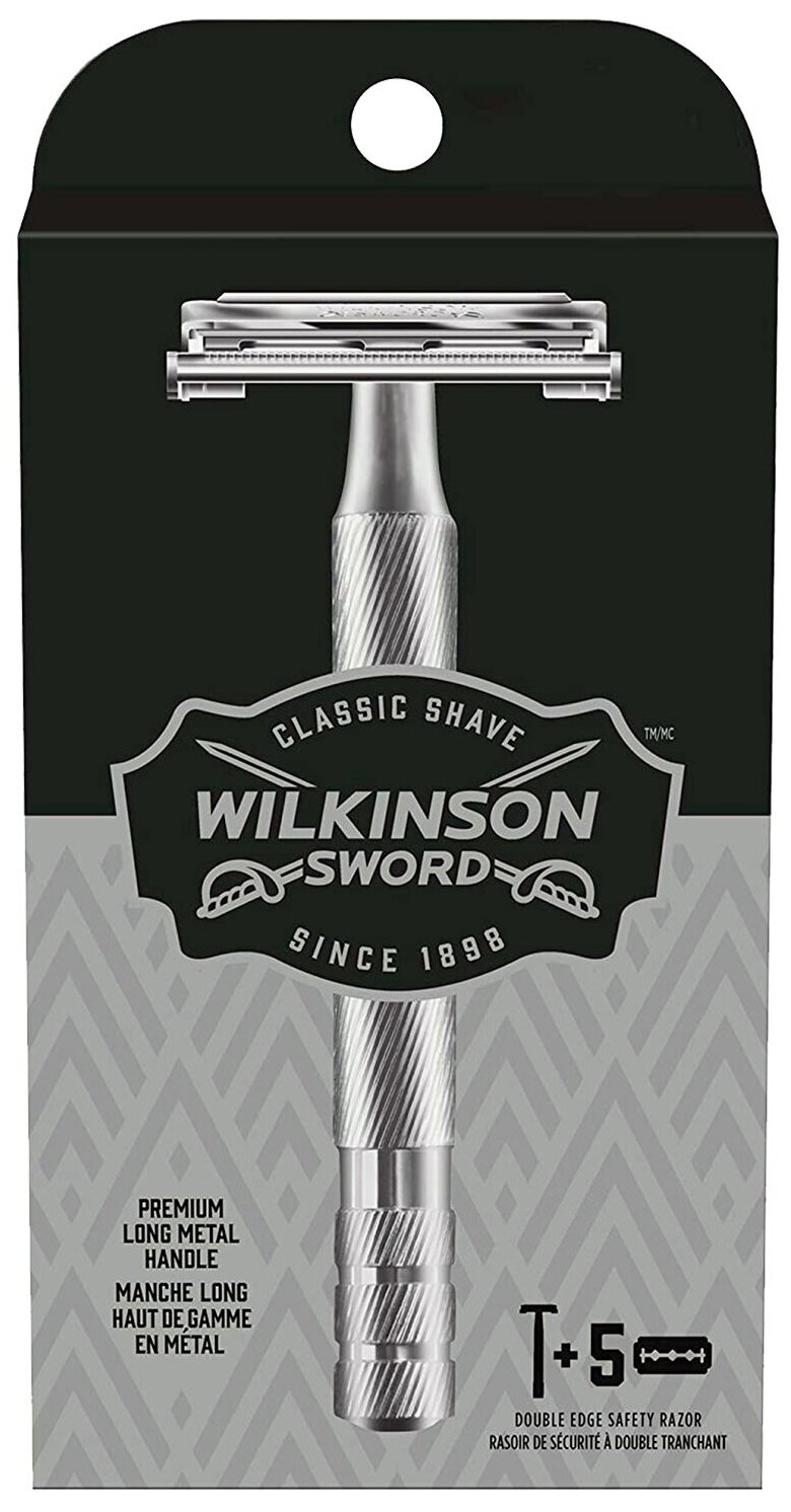 Т-образная бритва Wilkinson Sword Classic Double Edge Premium