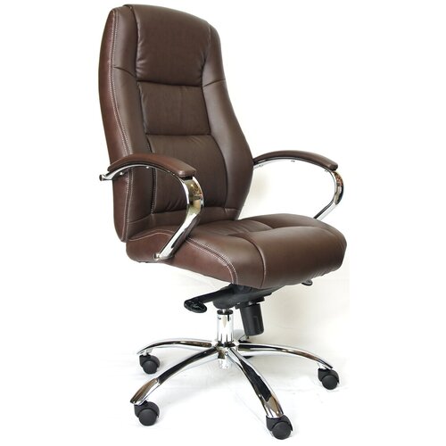 фото Компьютерное кресло everprof kron m для руководителя, обивка: искусственная кожа, цвет: коричневый