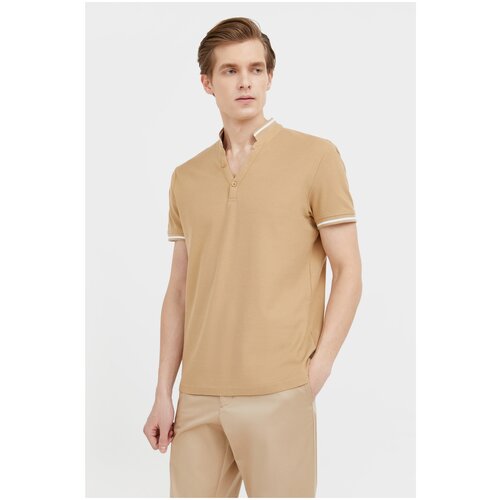 фото Поло finn flare bas-20005 размер 3xl, бежевый (700)