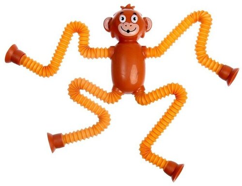 Развивающая игрушка «Обезьянка» с присосками, цвета микс