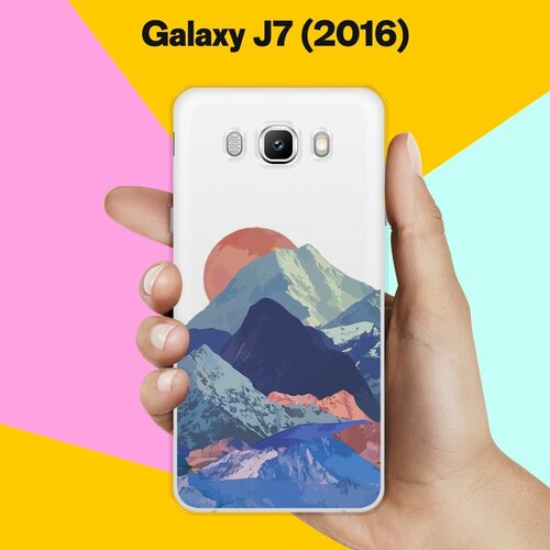 Силиконовый чехол на Samsung Galaxy J7 (2016) Горы / для Самсунг Галакси Джей 7 (2016) пластиковый чехол флаг чечни 2 на samsung galaxy j7 2016 самсунг галакси джей 7 2016