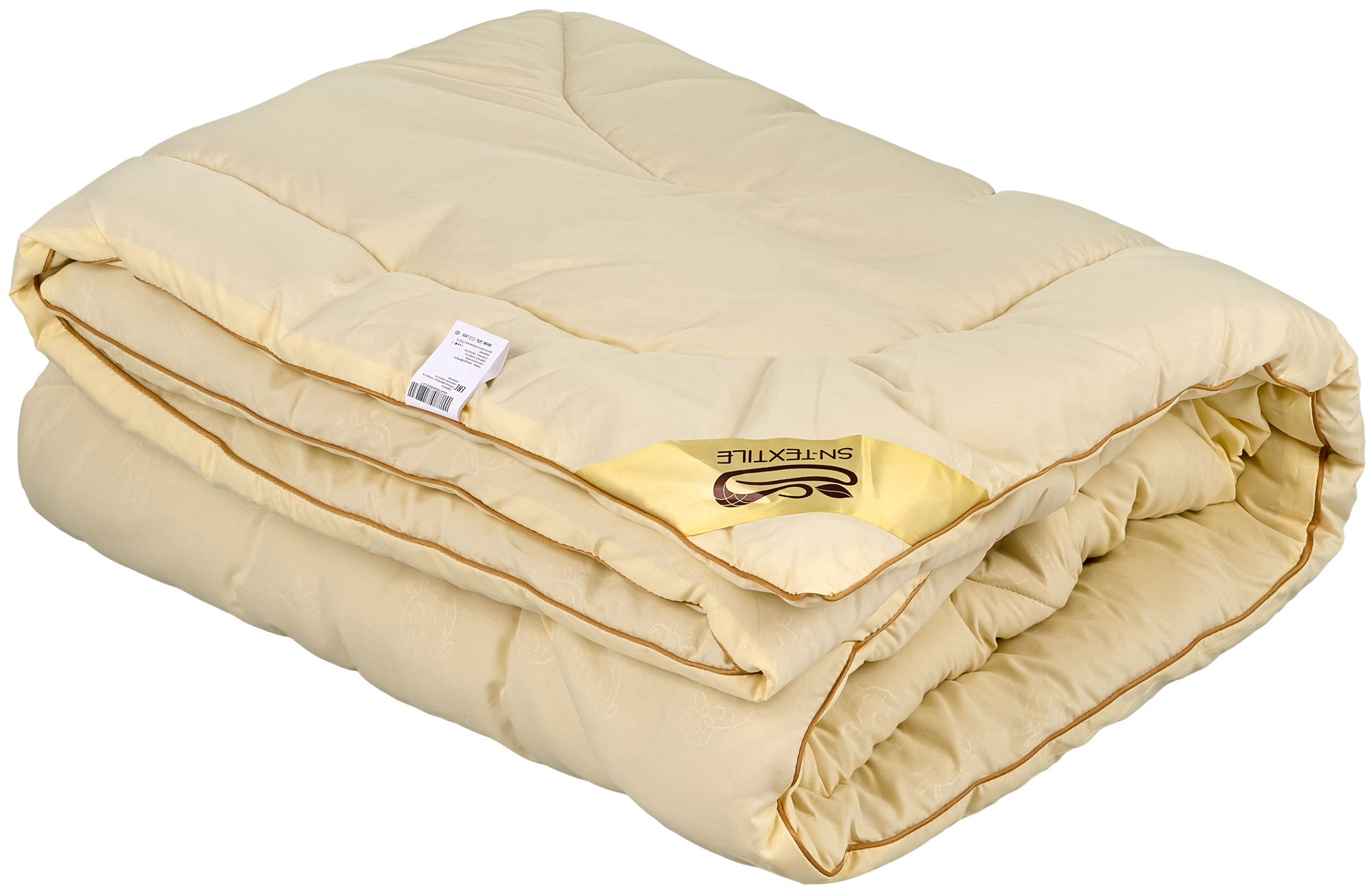Одеяло из овечьей шерсти Микрофибра 1.5 спальное, 140х205, теплое - фотография № 4