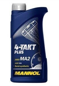 Масло моторное для мотоциклов 10w40 mannol 1л полусинтет 4-takt plus api sl 4t