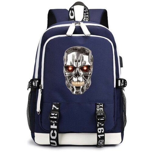 Рюкзак Терминатор (Terminator) синий с USB-портом №2