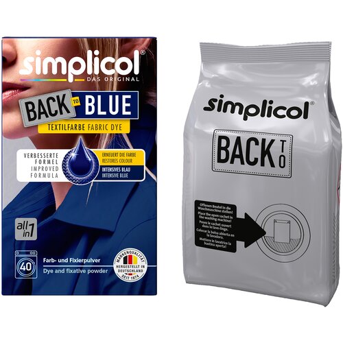 SIMPLICOL BACK TO BLUE Краска для восстановления цвета синей одежды 400 гр.