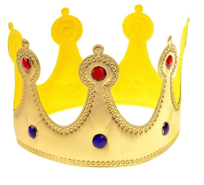 Страна Карнавалия Корона «Королева», со стразами, цвет золотой