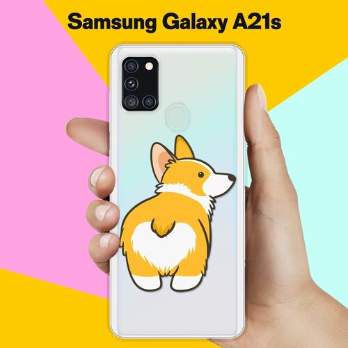 Силиконовый чехол Корги на Samsung Galaxy A21s силиконовый чехол корги в масках на samsung galaxy a21s