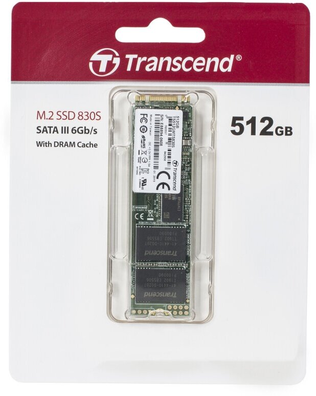 Твердотельный накопитель SSD M.2 512 Gb Transcend TS512GMTS830S Read 560Mb/s Write 520Mb/s 3D NAND TLC - фото №3