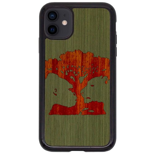 "Чехол T&C для iPhone 11 (айфон 11) Silicone Wooden Case Wild series Магическое дерево (Кото - Падук)"