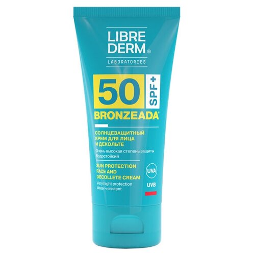 LIBREDERM BRONZEADA крем для лица и зоны декольте солнцезащитный SPF50, 50 мл, Беларусь