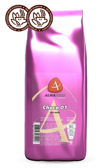 Горячий шоколад Almafood Choco 01 Rich Dark 1 кг