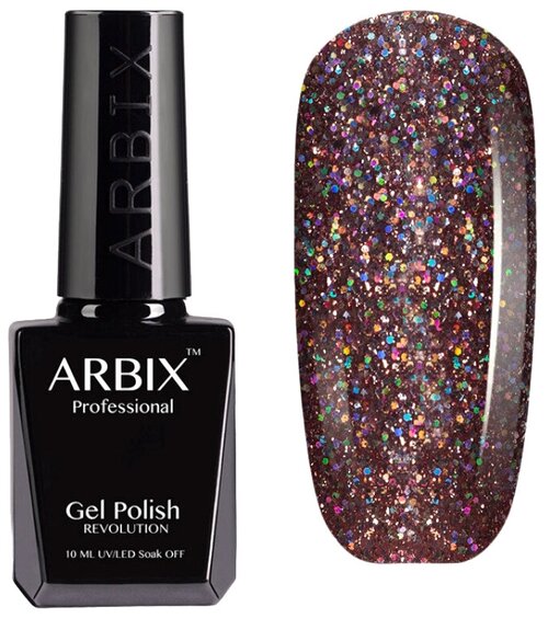 Arbix Гель-лак Classic (glitter), 10 мл, 50 г, 021 Мерцание