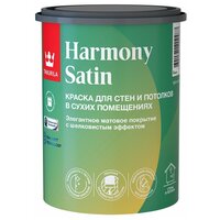 TIKKURILA Harmony Satin (Joker) краска для стен и потолков акриловая, 1 класс, матовая база А (0.9 л)