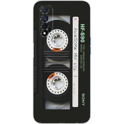 Силиконовый чехол на Realme 7 / Реалми 7 Кассета силиконовый чехол на realme 7 кассета для реалми 7