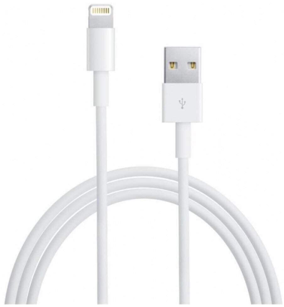 Кабель Apple USB (M)- Lightning (M), белый, 1 м