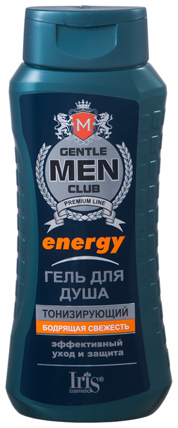 Гель для душа IRIS cosmetic Gentlemen club Energy, 400 мл, 460 г