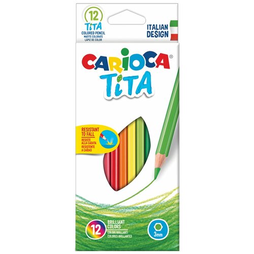 Carioca Карандаши цветные Tita 12 цветов, 42793, 12 шт.