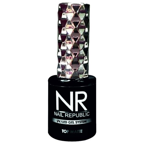 Nail Republic Верхнее покрытие Top Matte, прозрачный, 10 мл charme pro верхнее покрытие matte прозрачный 10 мл