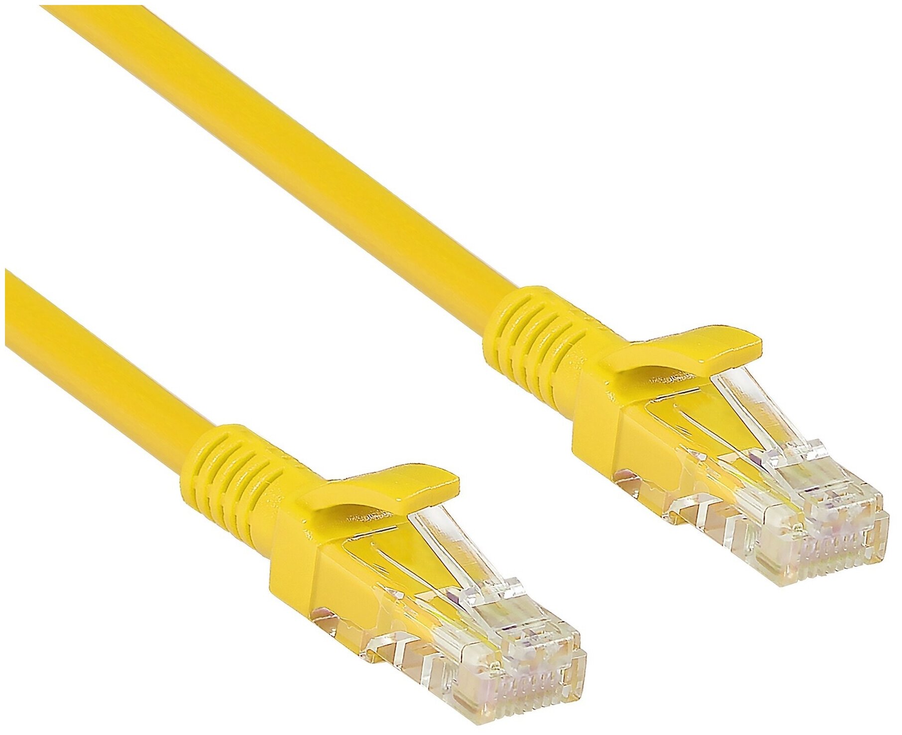 фото Патч-корд Exegate EX258668RUS UTP CAT5e RJ-45 кабель 1.5 метр - жёлтый