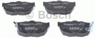 Дисковые тормозные колодки задние Bosch 0986424418 для Hyundai, Kia, Nissan (4 шт.)