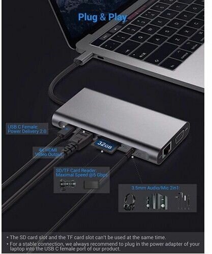 Док станция USB-C 10 в 1