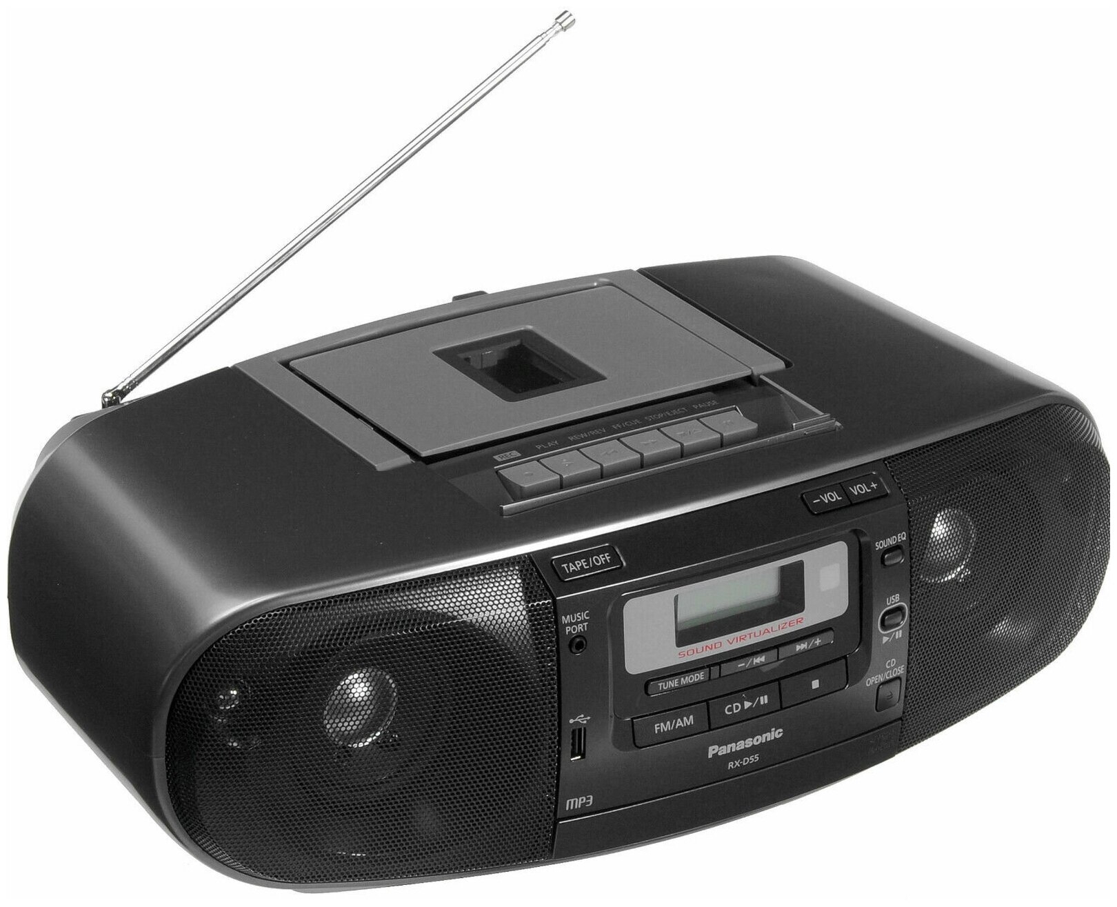 Радиомагнитола СD c кассетной декой Panasonic - фото №3