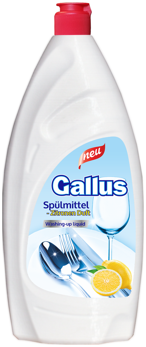 Gallus Средство для мытья посуды Лимон, 0.9 л