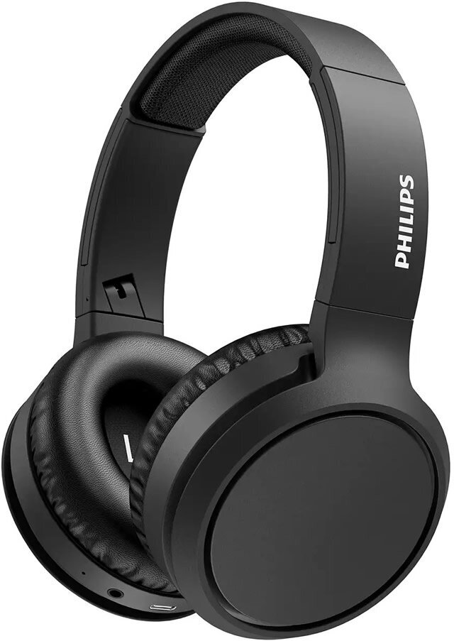 Наушники Philips TAH5205BK/00, 3.5 мм/Bluetooth, накладные, черный