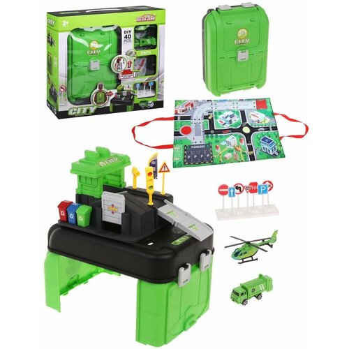 Игровой набор Спецслужбы, в комплекте деталей/предметов 40шт, в том числе транспорт 2шт, коробка